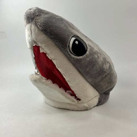 Dan Dee Big Greeter Heads Shark Plush Costume Hat Foam Adult Funny 16" Tall - Picture 1 of 11